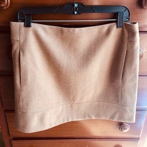 J. Crew Camel/Tan Wool Miniskirt